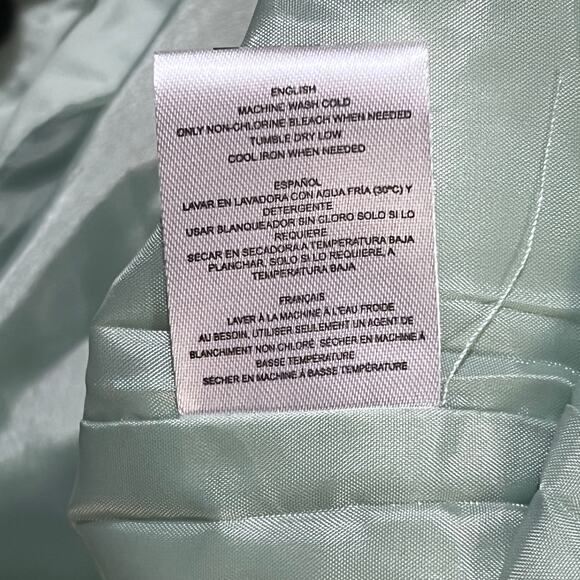 Russell Athletic M Coach Jacket Mint Green Windbreaker Snap Front Lightweight - Picture 7 of 16